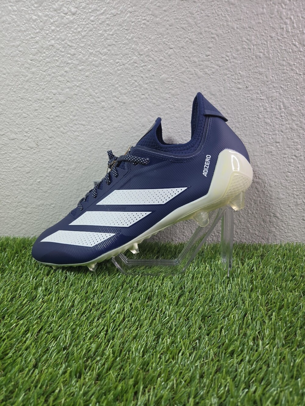 NEW! Adidas adizero Electric.1 Navy White Football Cleats Mens Size 14/ IF1915